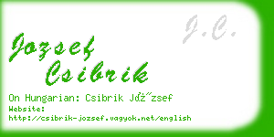 jozsef csibrik business card